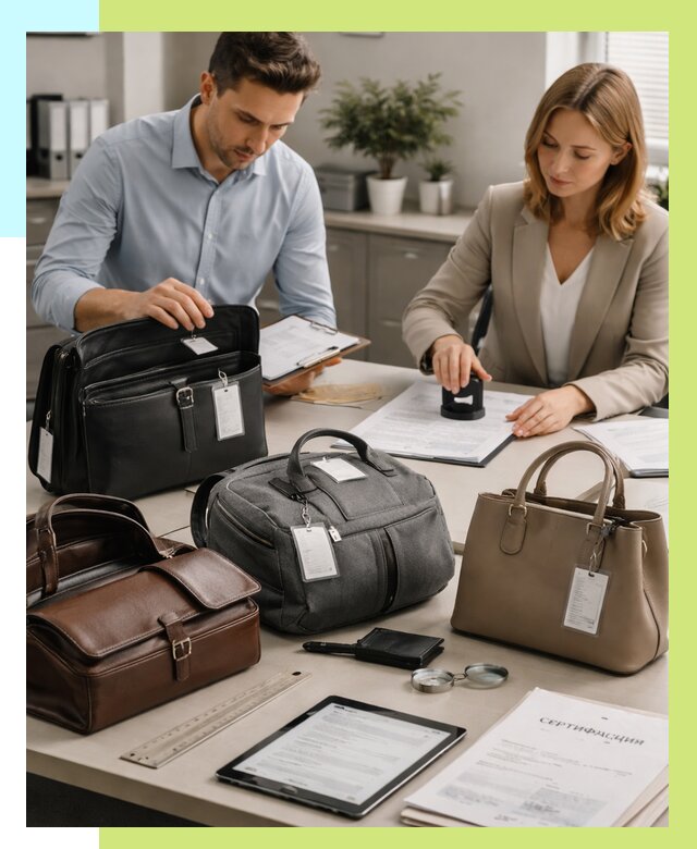 Сертификация сумок в Мытищах от 7616 руб. | Алешин-Мтщ