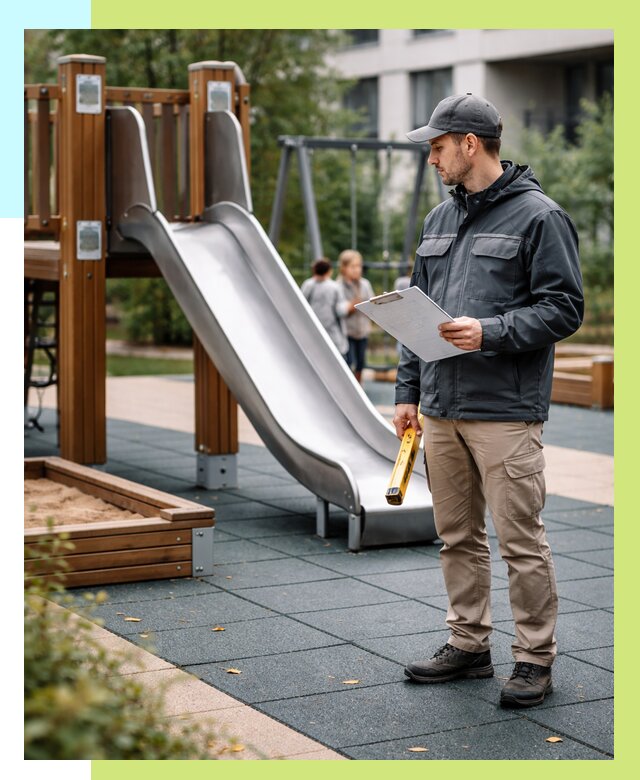 Сертификация детских площадок в Мытищах от 25388 р. | Алешин-Мтщ