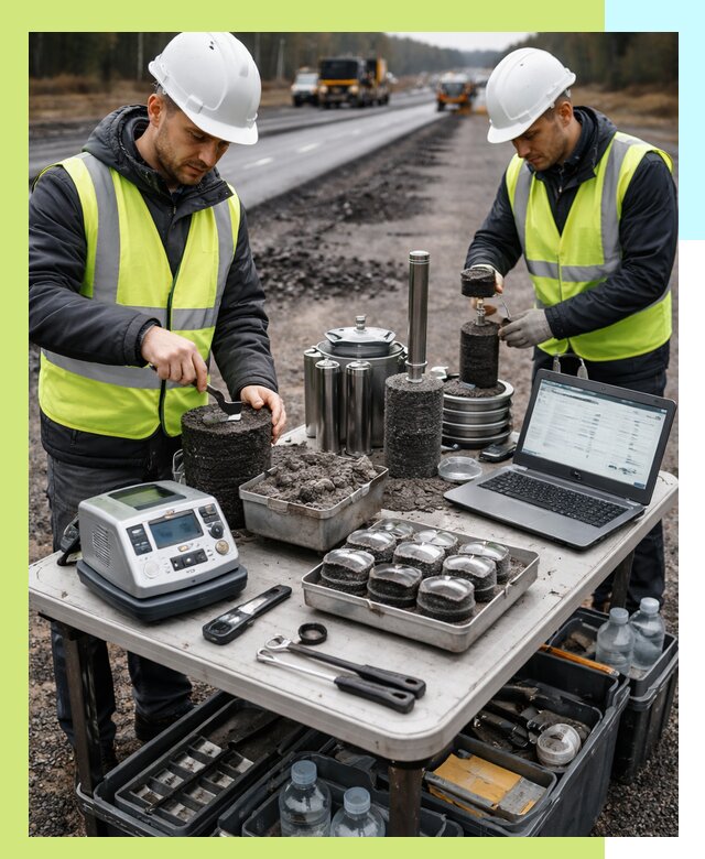 Сертификация асфальта: испытания и подтверждение в Мытищах