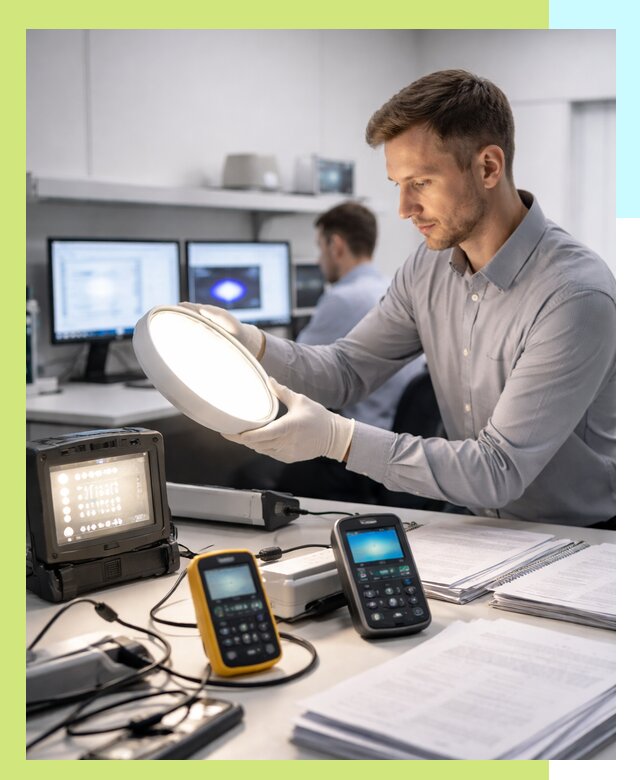 Сертификация светильников в Мытищах: испытания и оформление