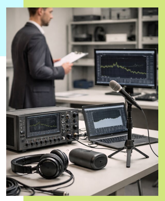 Сертификация аудиотехники в Мытищах от 15233 р., Алешин-Мтщ