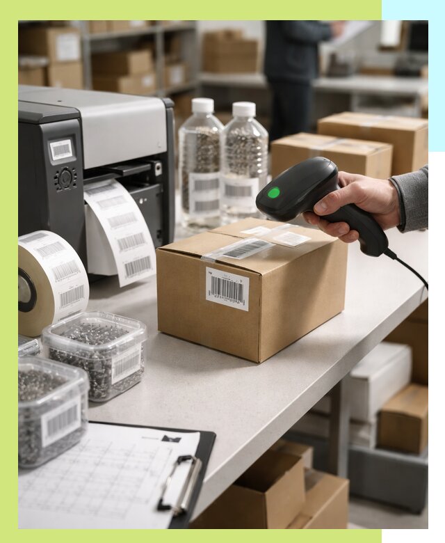 Штрихкодирование продукции и маркировка для продажи в Мытищах