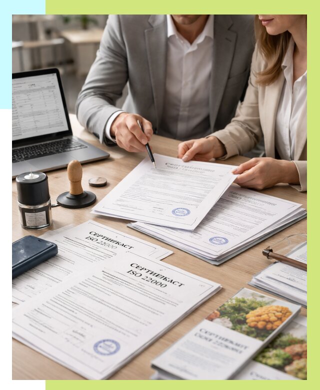 Сертификат ISO 22000 в Мытищах от 40620 р. под ключ | Алешин-Мтщ