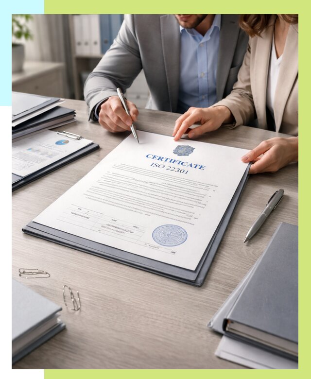 Сертификат ISO 22301 в Мытищах от 45698 р. | Алешин-Мтщ срочно